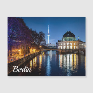 Carte Magnétique Tour TV et île musée à Berlin, Allemagne