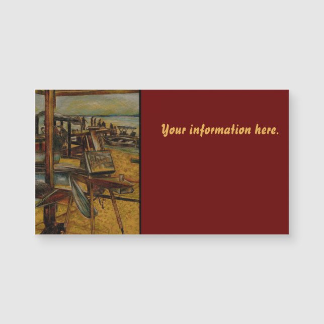 Carte Magnétique Toutes les grandes peintures commencent par une br (Devant)