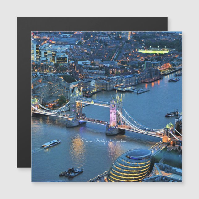 Carte Magnétique Tower Bridge of London (Devant / Derrière)