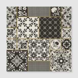 Carte Magnétique Tuiles de Majolica Motifs islamiques.