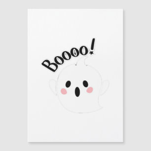 Carte Magnétique Un Boo Blanc Mignon Créatif Décontracté