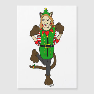 Carte Magnétique une fille de Noël