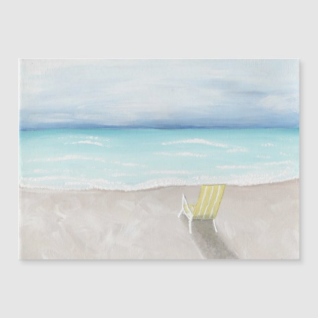 Carte Magnétique Une journée à la plage (Devant)