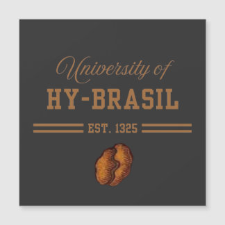 Carte Magnétique University of Hy-Brasil, Est. 1325