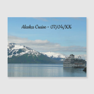 Carte Magnétique Vacances de croisière en Alaska Photographie de vo