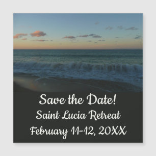 Carte Magnétique Vagues s'écrasant au paysage de Sunset Beach