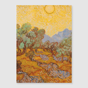 Carte Magnétique Van Gogh Olive Trees Soleil Jaune Ciel