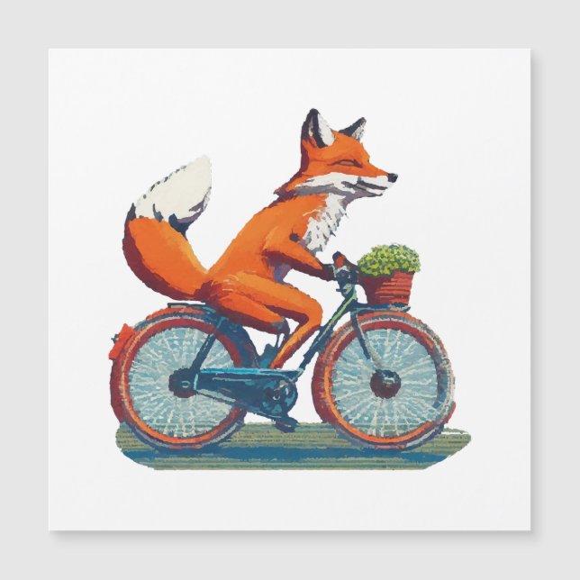 Carte Magnétique Vélo Fox (Devant)