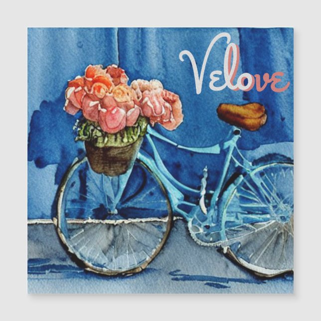 Carte Magnétique Velo Love Cycling (Devant)