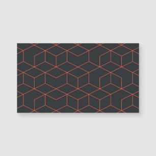 Carte Magnétique Vibrant, rétro, simple, cool, tendance motif cube