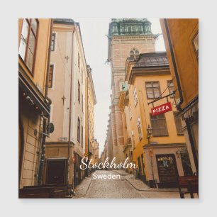 Carte Magnétique Vieux Town, Stockholm, Suède Souvenir