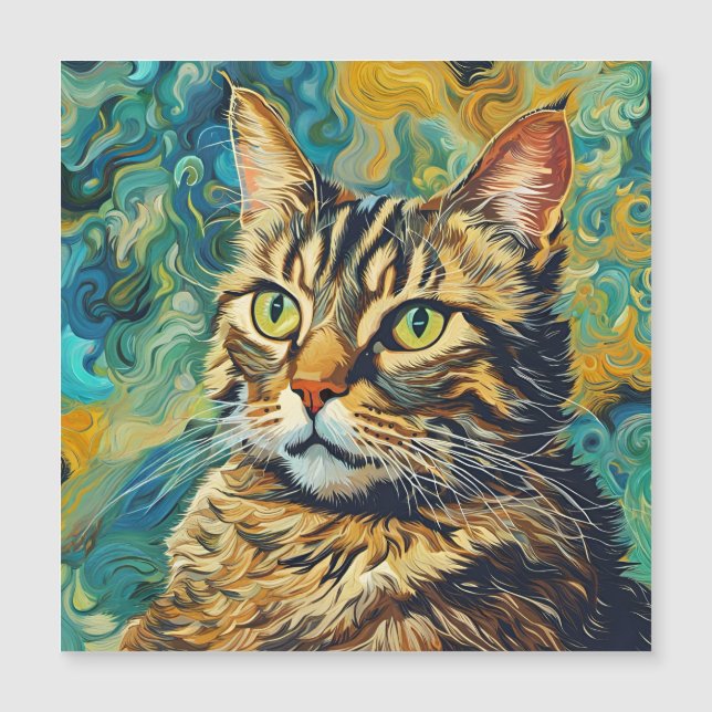Carte Magnétique Vincent le chat (Devant)