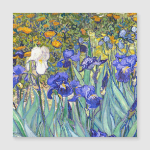 Carte Magnétique Vincent Van Gogh Irises Floral Vintage Fine Art