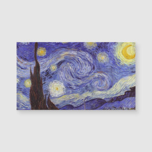 Carte Magnétique Vincent Van Gogh Starry Nuit Vintage Art
