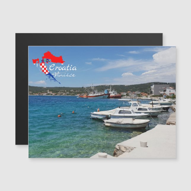 Carte Magnétique Vinišće, Croatie | Dalmatie | Mer Adriatique (Devant / Derrière)