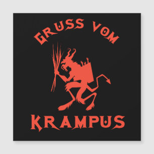 Carte Magnétique Vintage Gruss vom Krampus
