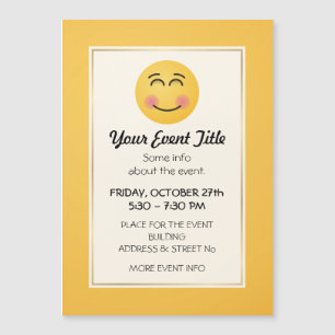 Carte Magnétique Visage souriant aux yeux souriants