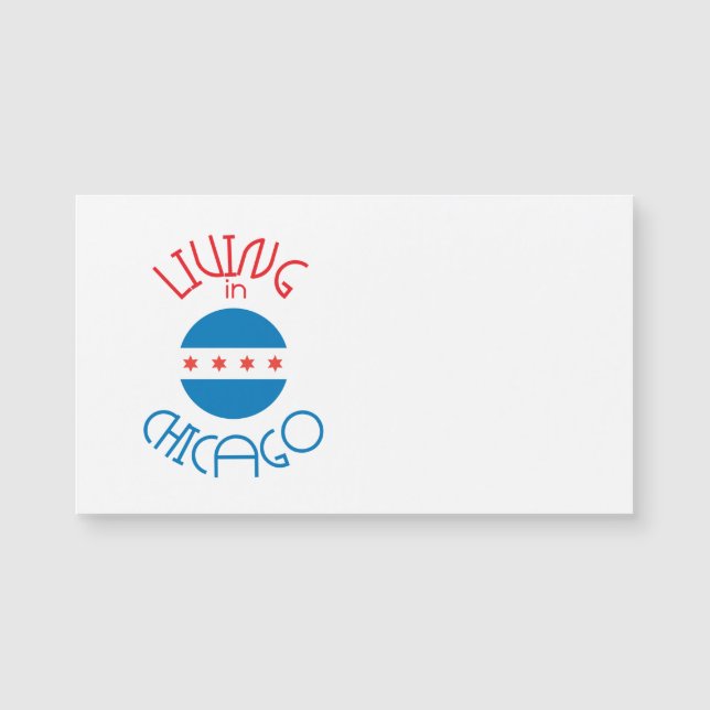 Carte Magnétique Vivre à Chicago (Devant)