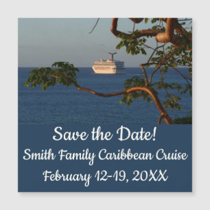 Carte Magnétique Voilier vers le coucher du soleil I Vacances de cr