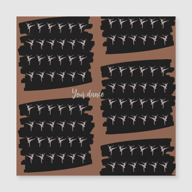 Carte Magnétique Votre aimant de danse (Devant)