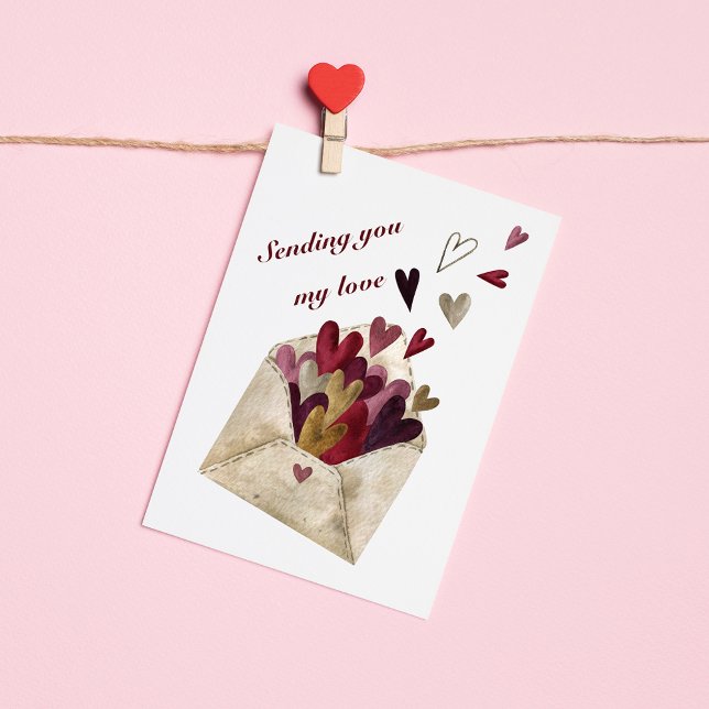 Carte Magnétique Vous envoyer mon amour Bonne Saint Valentin (Créateur téléchargé)