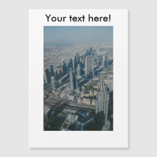 Carte Magnétique Vue de Burj Khalifa, Dubaï