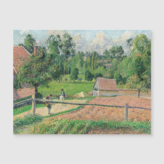 Carte Magnétique Vue depuis la fenêtre de l'artiste Camille Pissarr (Devant)