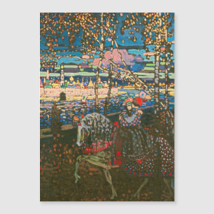 Carte Magnétique Wassily Kandinsky Le Couple à Cheval Art Russe