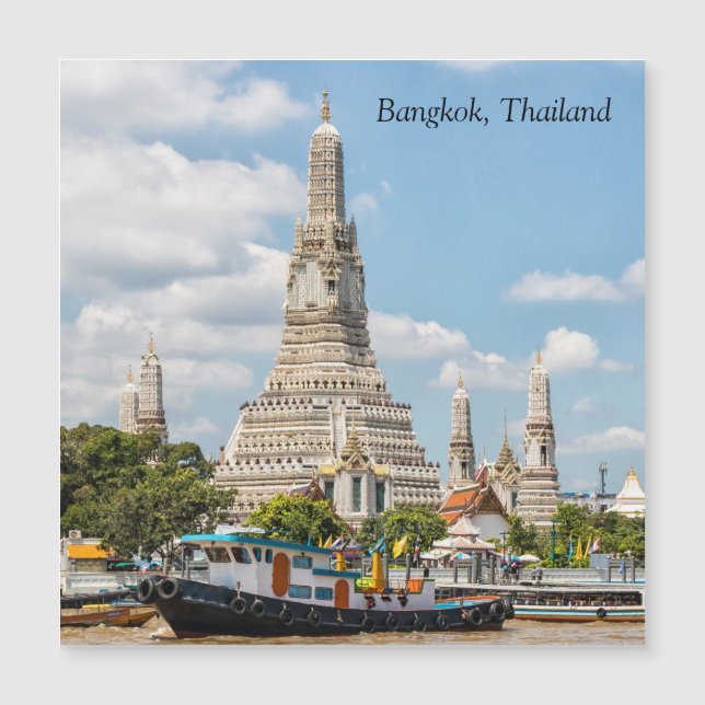 Carte Magnétique Wat Arun, Bangkok, Thaïlande (Devant)