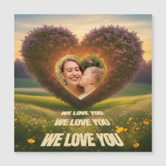 Carte Magnétique We love You