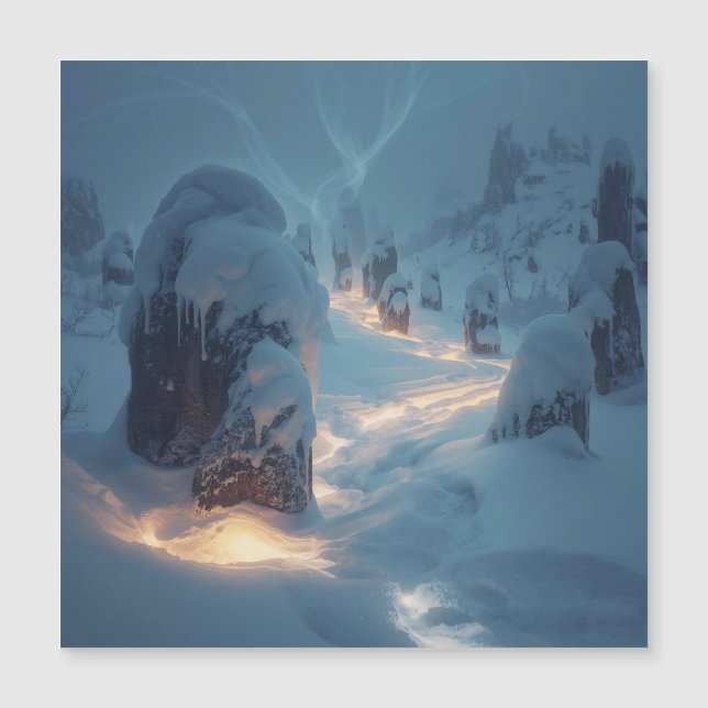 Carte Magnétique Where Light Wanders in Winter (Devant)