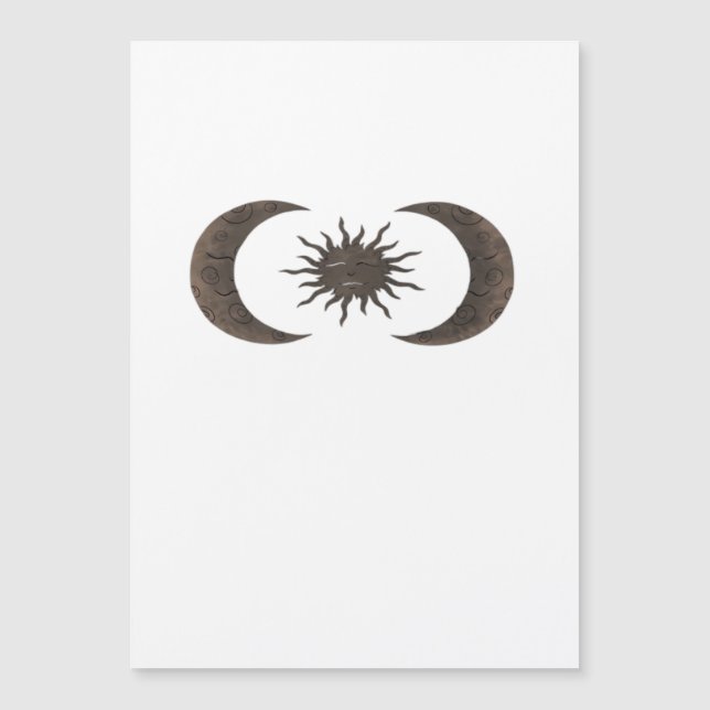 Carte Magnétique Whimsigoth Soleil Et Lunes (Devant)