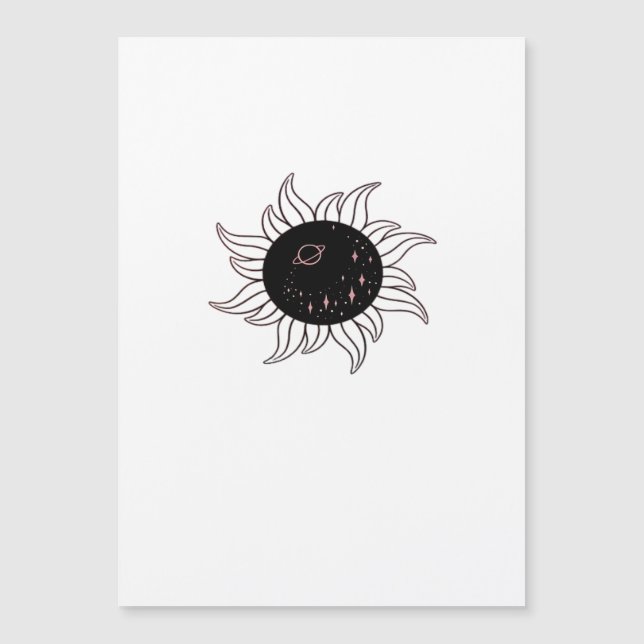 Carte Magnétique Whimsigoth Sun Space Mounts Et Sunset (Devant)
