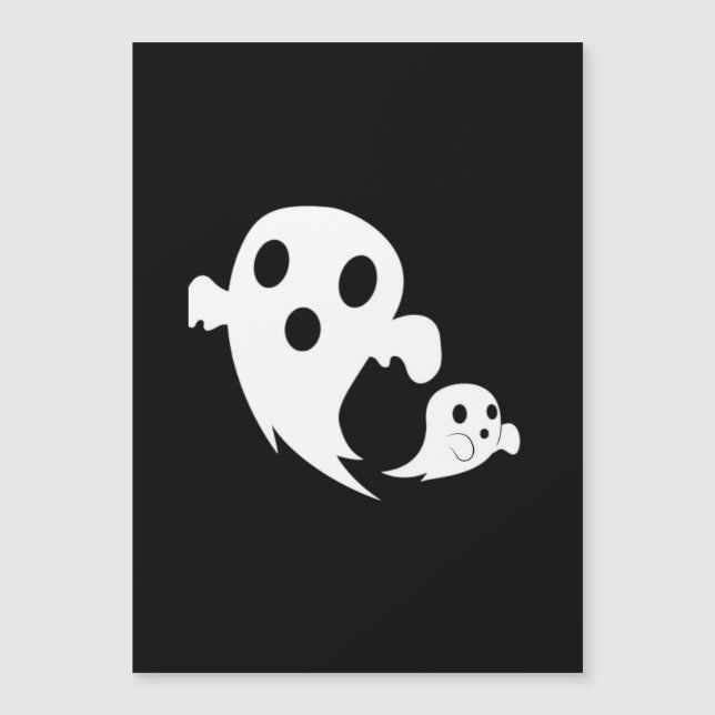 Carte Magnétique White Boo  (Devant)