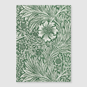 Carte Magnétique william morris marigold fleurs vertes