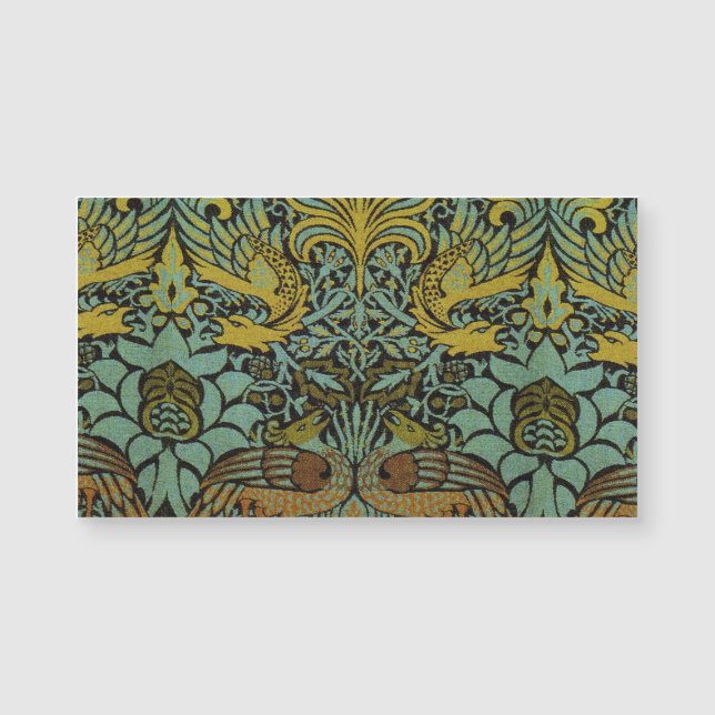 Carte Magnétique William Morris Peacock Dragon Fond d'écran (Devant)