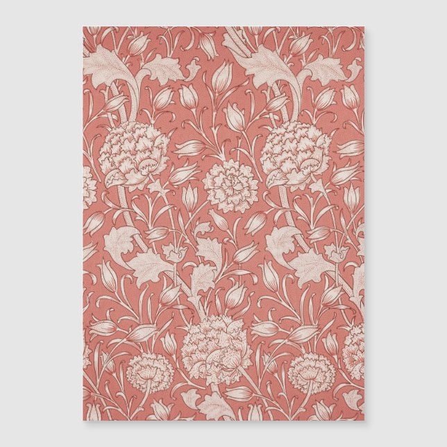 Carte Magnétique William Morris Wild Tulip Classique Conception Vic (Devant)