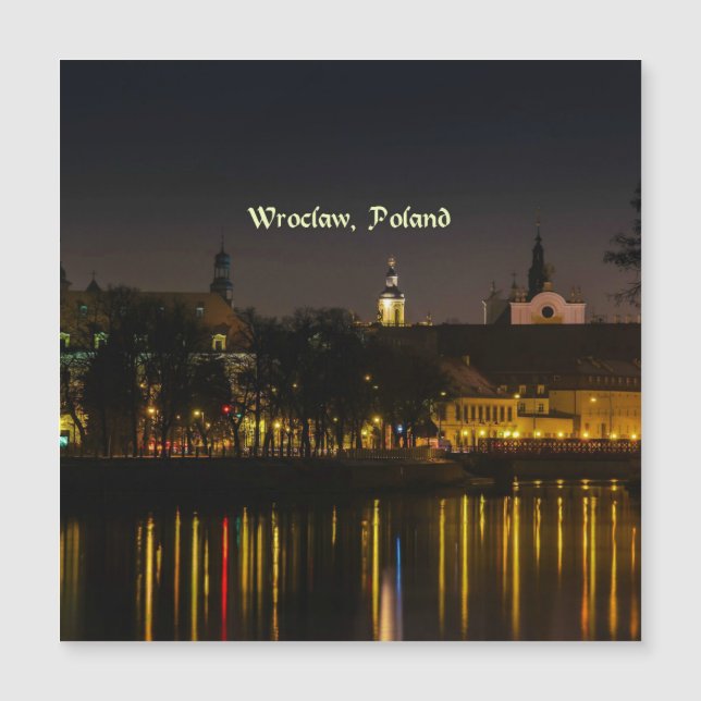 Carte Magnétique Wroclaw, Pologne (Devant)
