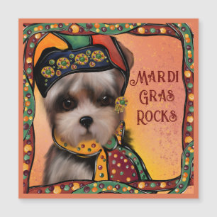 Carte Magnétique Yorkie Poo