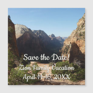Carte Magnétique Zion depuis Angels Landing Trail Parc national de