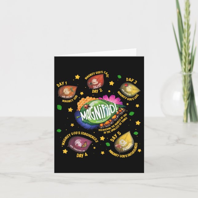 Carte Magnifié Découvrant La Bénité De Dieu Vbs 2025 (Devant)