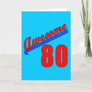 Carte Magnifique à 80 ans 80e anniversaire