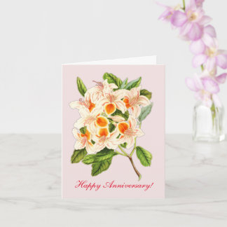 Carte Magnifique azalée, Anniversaire