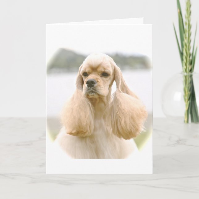 Carte Magnifique Cocker Américain Spaniel (Devant)