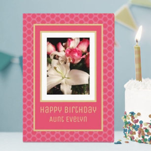 Carte Magnifique, Custom Happy Birthday Tante card
