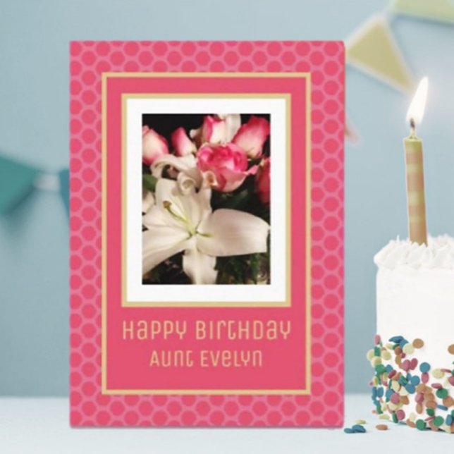 Carte Magnifique, Custom Happy Birthday Tante card (Créateur téléchargé)
