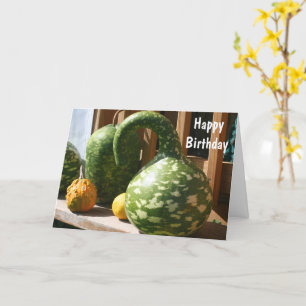 Carte Magnifique Gourdes Nature Anniversaire