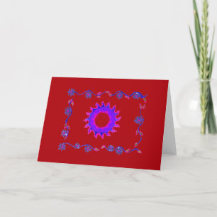Carte Magnifique Inde extraordinaire Motif Mendi Art Des
