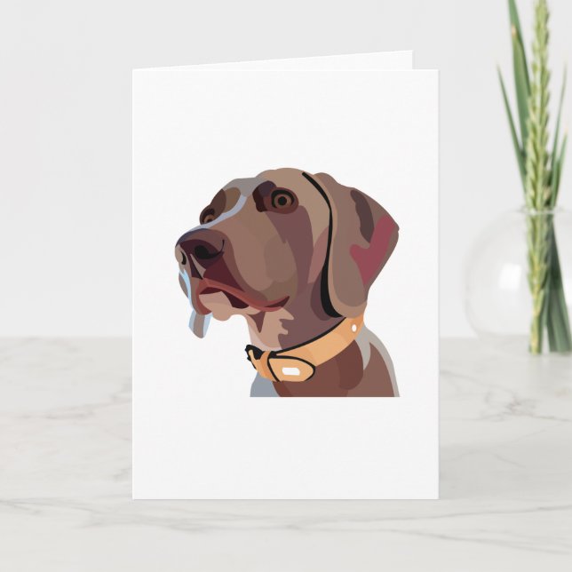 Carte Magnifique Male Weimaraner - n'importe quelle cart (Devant)