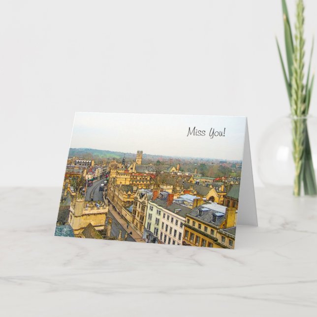 Carte Magnifique Oxford, Angleterre, High Street, The Hi (Devant)